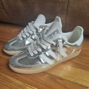 ADIDAS SAMBA OG Silver Metallic M5.5 W6.5